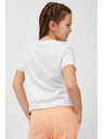 Sam 73 Бяла тениска с щампа за момичета SAM73 Mora