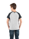 Sam 73 Сива тениска за момче с щампа SAM 73