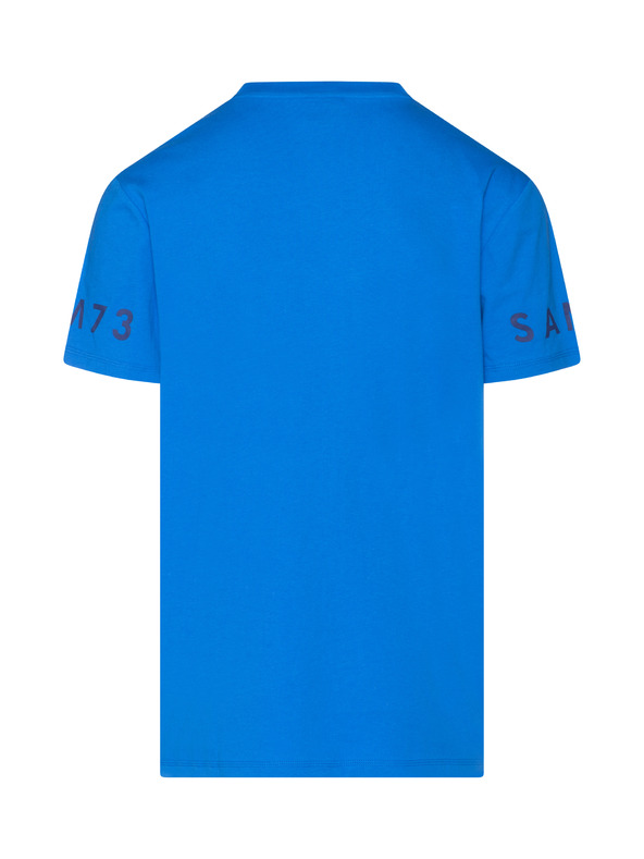 Sam 73 Синя мъжка тениска с щампа SAM 73