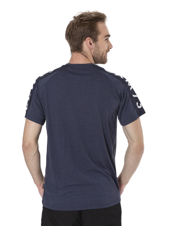 Sam 73 Синя мъжка тениска с щампа SAM 73