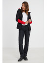Sam 73 Червено-черен дамски суитшърт с качулка и цип SAM 73 Marta
