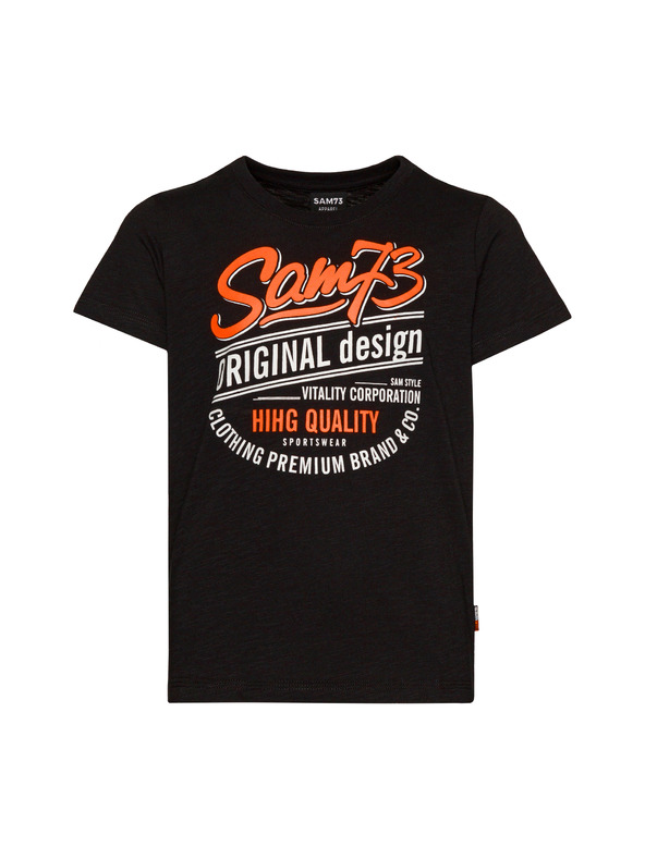 Sam 73 Черна тениска за момчета SAM 73 Archie