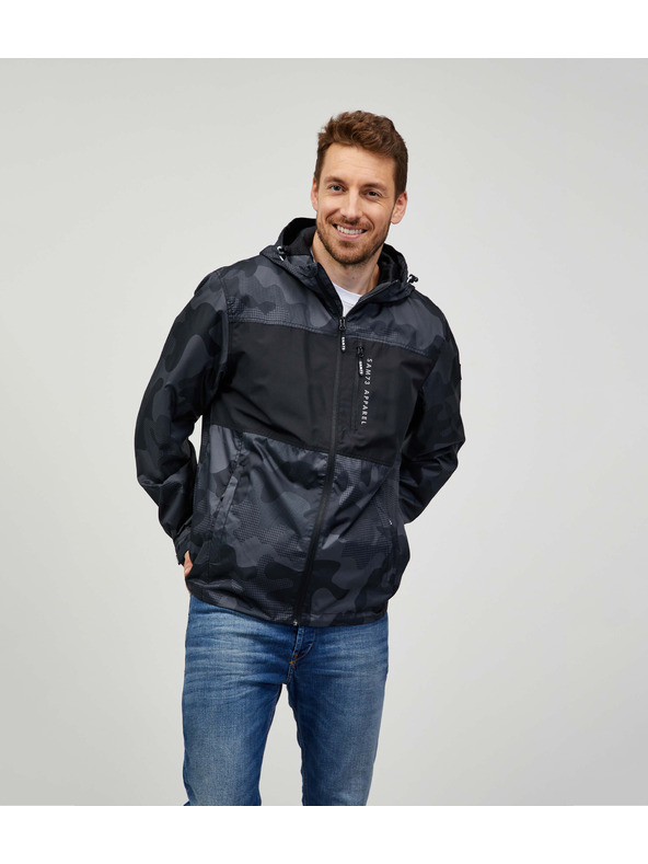 Sam 73 Черно-сиво мъжко армейско яке SAM73 Lachlan