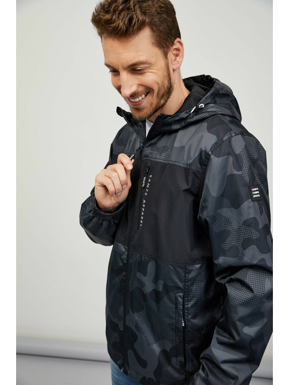 Sam 73 Черно-сиво мъжко армейско яке SAM73 Lachlan