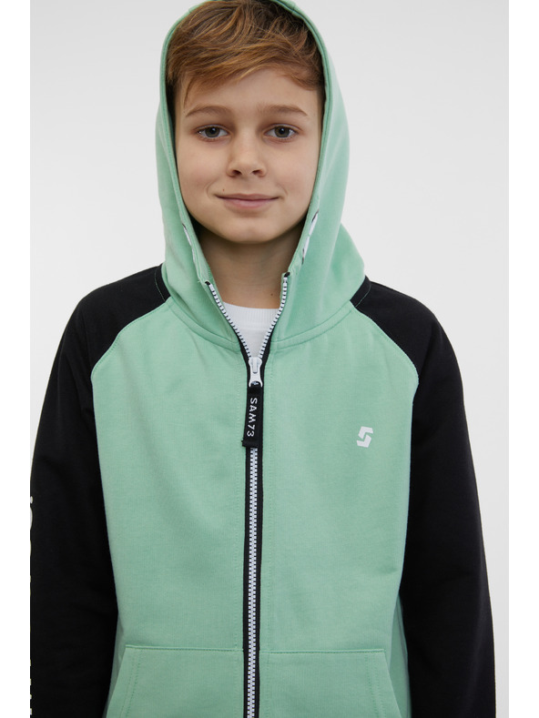 Sam 73 Черно-зелен суитчър за момчета SAM 73 Next