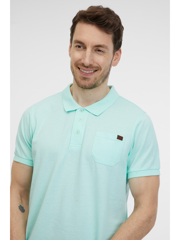 Sam 73 Тюркоазена мъжка поло риза SAM 73 Julian