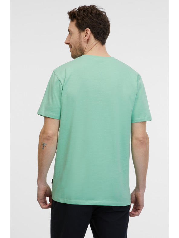 Sam 73 Светлозелена мъжка тениска SAM 73 Goose