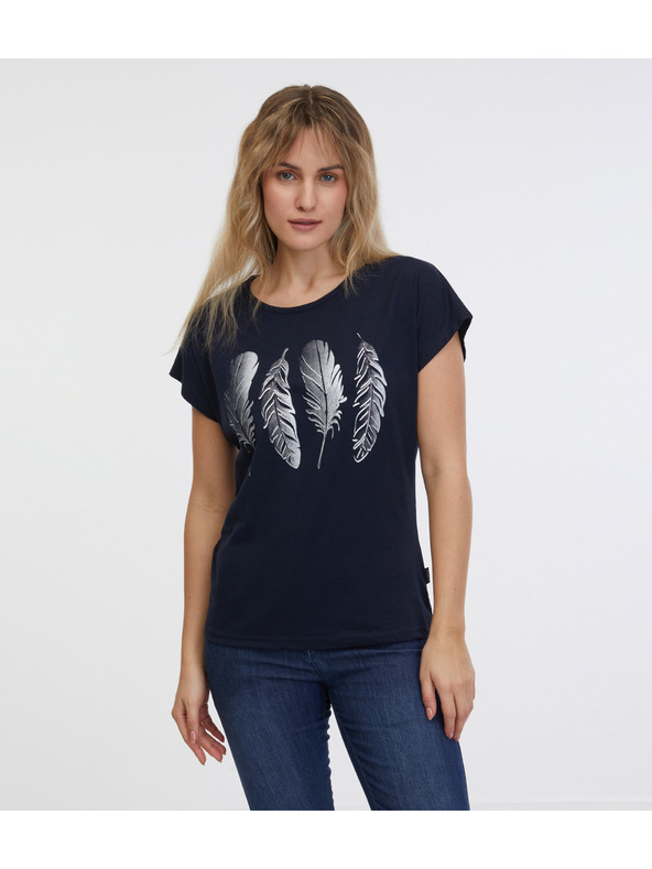 Sam 73 Тъмносиня дамска основна тениска SAM 73 Clorinda