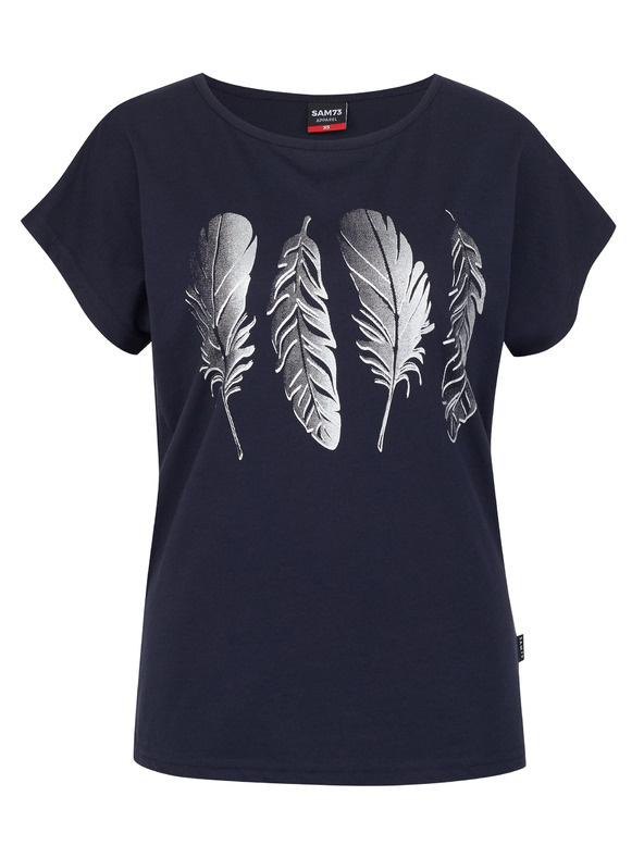 Sam 73 Тъмносиня дамска основна тениска SAM 73 Clorinda