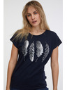 Sam 73 Тъмносиня дамска основна тениска SAM 73 Clorinda