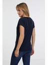 Sam 73 Тъмносиня дамска основна тениска SAM 73 Clorinda