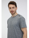 Sam 73 Сива мъжка тениска с косъмчета SAM 73 Fortunato