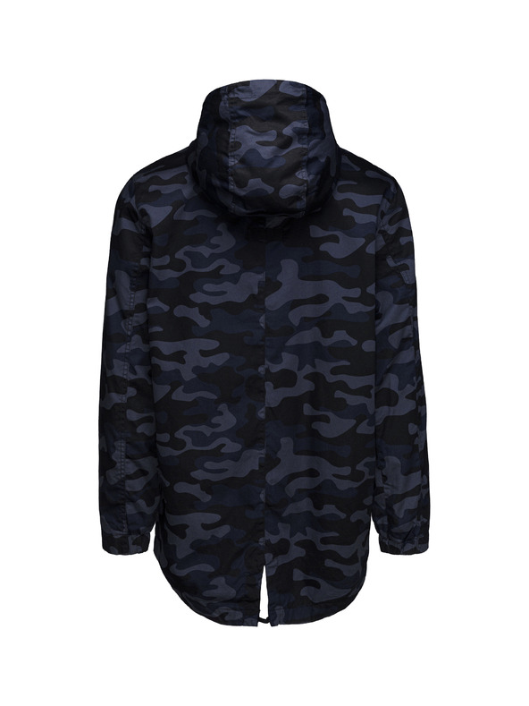 Sam 73 Тъмносиньо мъжко камуфлажно яке SAM 73