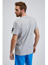 Sam 73 Светлосива мъжка тениска на райета SAM 73 Freddie