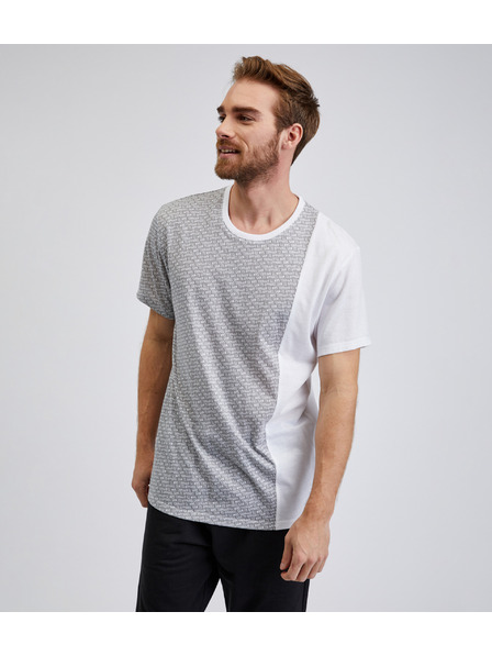 Sam 73 Светлосива мъжка шарена тениска SAM 73 Paul
