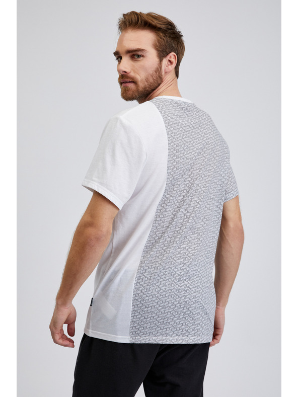 Sam 73 Светлосива мъжка шарена тениска SAM 73 Paul