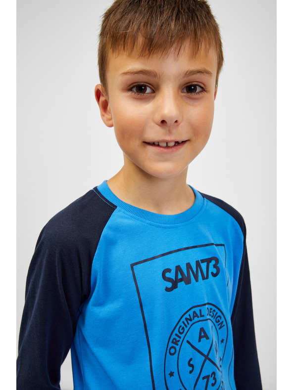 Sam 73 Черно-бяла тениска за момчета SAM 73 Jack Черно-бяла тениска за момчета SAM 73 Jack