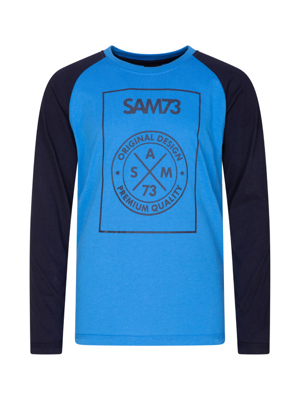 Sam 73 Черно-бяла тениска за момчета SAM 73 Jack Черно-бяла тениска за момчета SAM 73 Jack