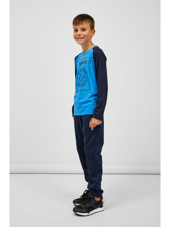 Sam 73 Черно-бяла тениска за момчета SAM 73 Jack Черно-бяла тениска за момчета SAM 73 Jack