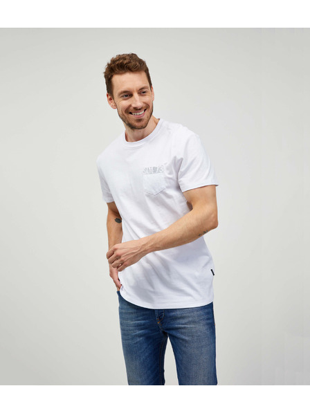 Sam 73 Бяла мъжка тениска SAM 73 Quarip