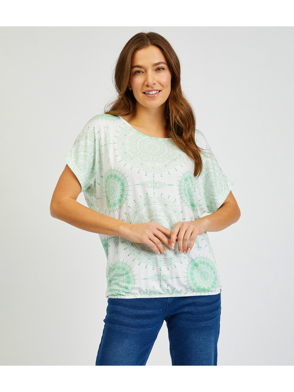 Sam 73 Дамска тениска SAM73 Taurus в бяло и зелено