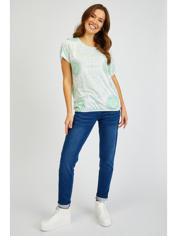 Sam 73 Дамска тениска SAM73 Taurus в бяло и зелено