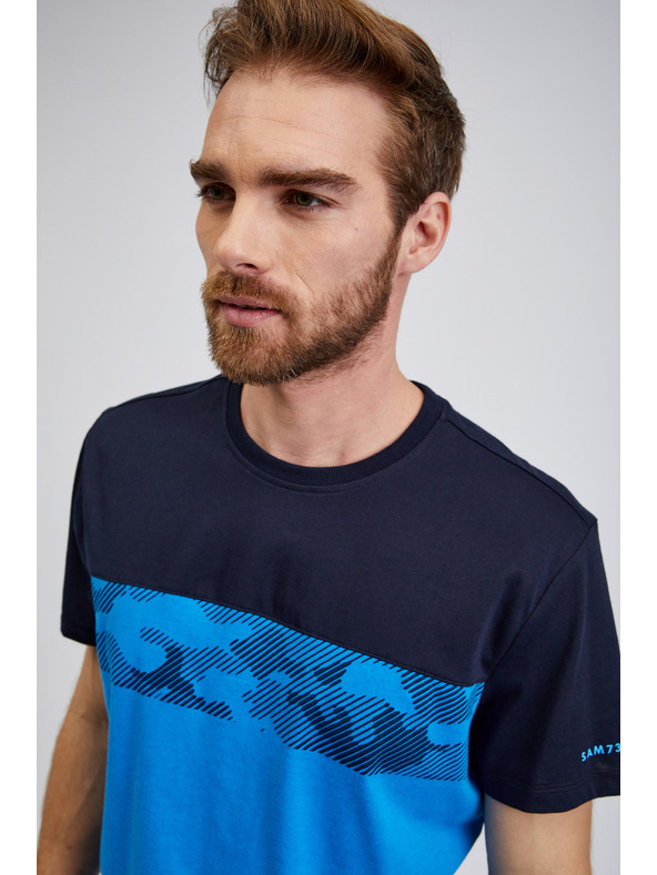 Sam 73 Синя мъжка тениска SAM73 Cetus
