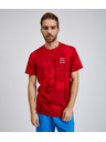 Sam 73 Червена мъжка тениска с шарка SAM73 Sculptor