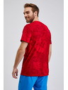 Sam 73 Червена мъжка тениска с шарка SAM73 Sculptor