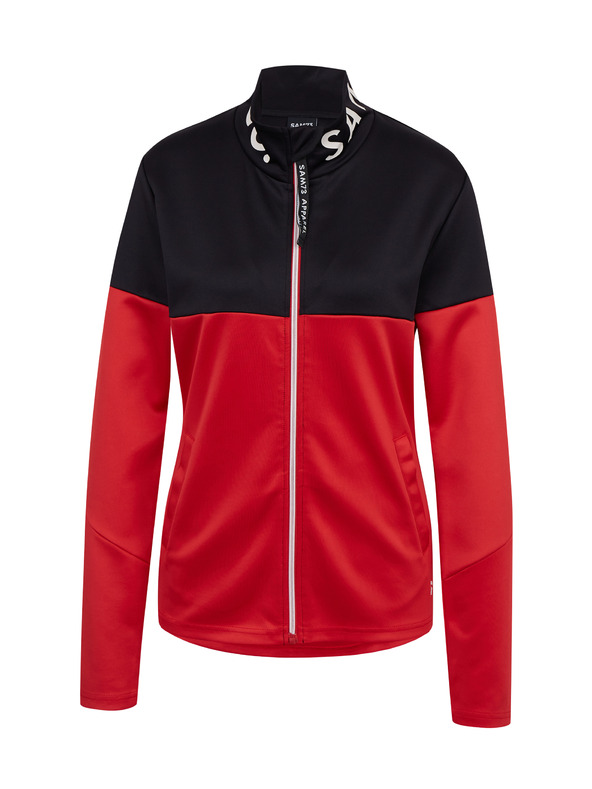 Sam 73 Черно-червен дамски суитшърт с цип SAM73 Octans