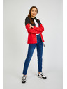 Sam 73 Черно-червен дамски суитшърт с цип SAM73 Octans