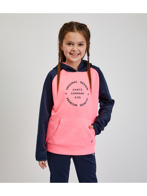 Sam 73 Син и розов суитчър за момичета SAM73 Draco