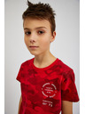 Sam 73 Червена памучна армейска тениска за момчета SAM73 Hydrus