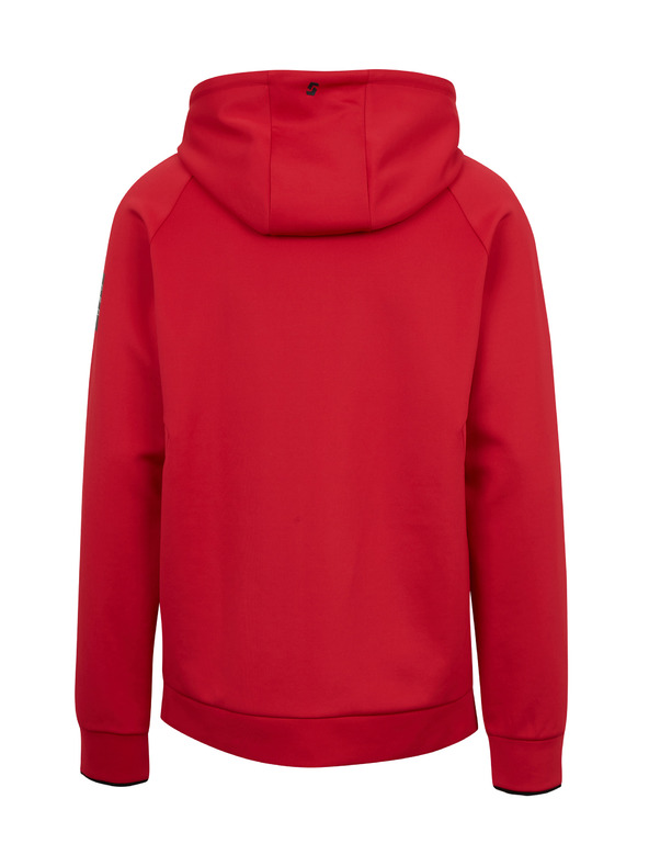 Sam 73 Червен мъжки суитшърт с цип и качулка SAM73 Beryl