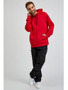 Sam 73 Червен мъжки суитшърт с цип и качулка SAM73 Beryl