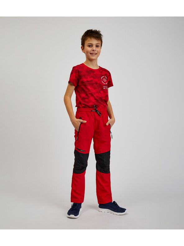 Sam 73 Черно-червени детски спортни панталони SAM73 Jonathan