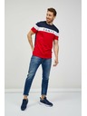 Sam 73 Синьо-червена мъжка тениска SAM 73 Kavix