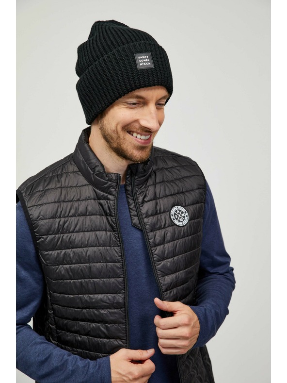 Sam 73 Черна зимна шапка с ребра SAM 73 Dublin