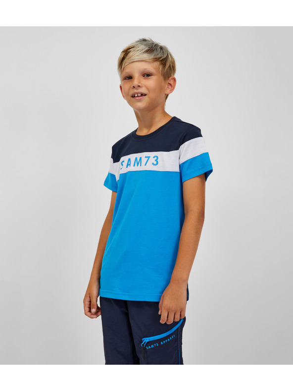 Sam 73 Синя тениска за момчета SAM 73 Kallan