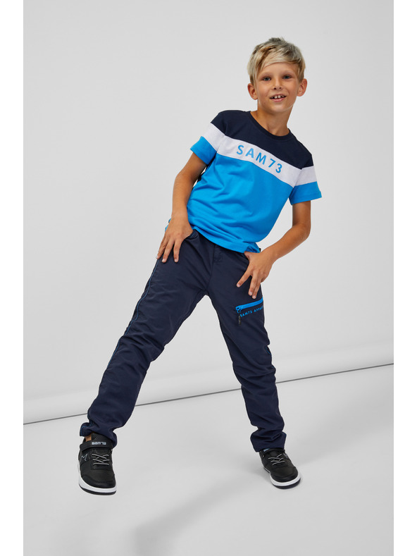 Sam 73 Синя тениска за момчета SAM 73 Kallan