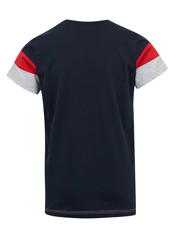 Sam 73 Синьо-сива тениска за момчета на райета SAM 73 Kallan