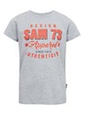 Sam 73 Светлосива раирана тениска за момчета SAM 73 Janson