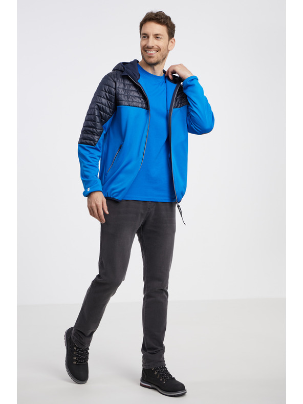 Sam 73 Черно-синьо мъжко олекотено ватирано яке SAM 73 Vader