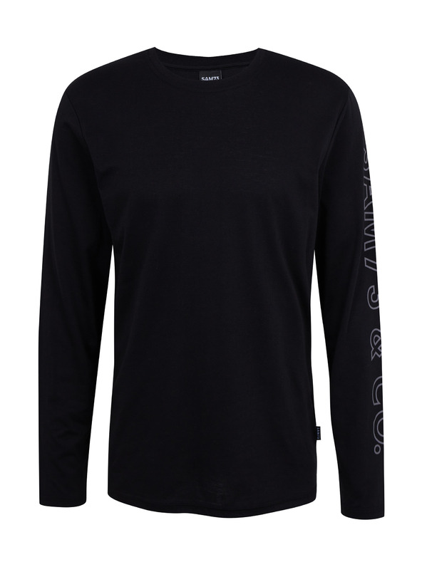 Sam 73 Черна мъжка тениска с дълъг ръкав SAM 73 Regulus