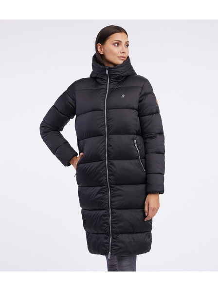 Sam 73 Черно дамско зимно ватирано палто SAM 73 Hedvika