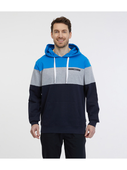 Sam 73 Синьо-черно мъжко яке с качулка SAM 73 Gerado