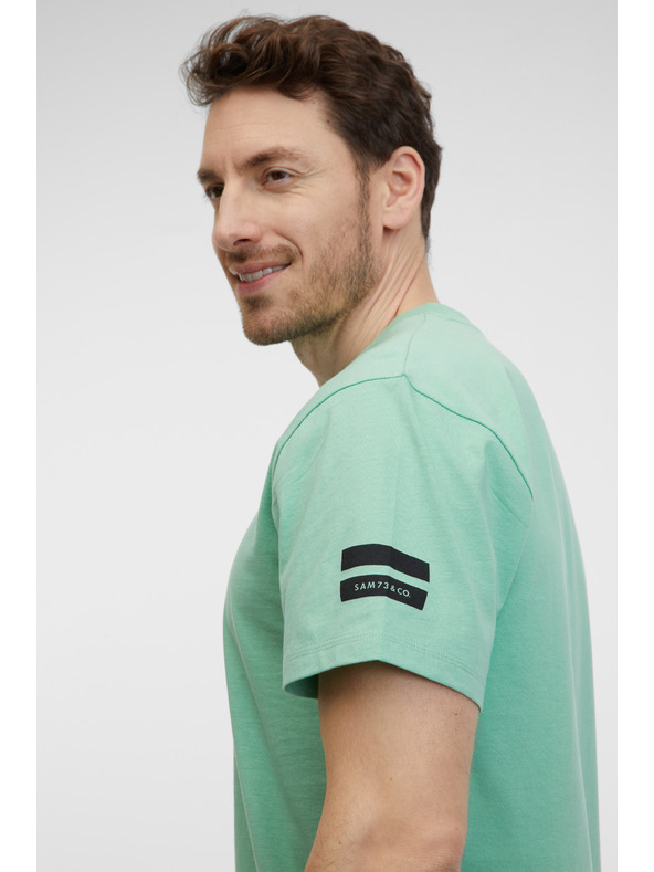 Sam 73 Светлозелена мъжка поло риза SAM 73 Joey