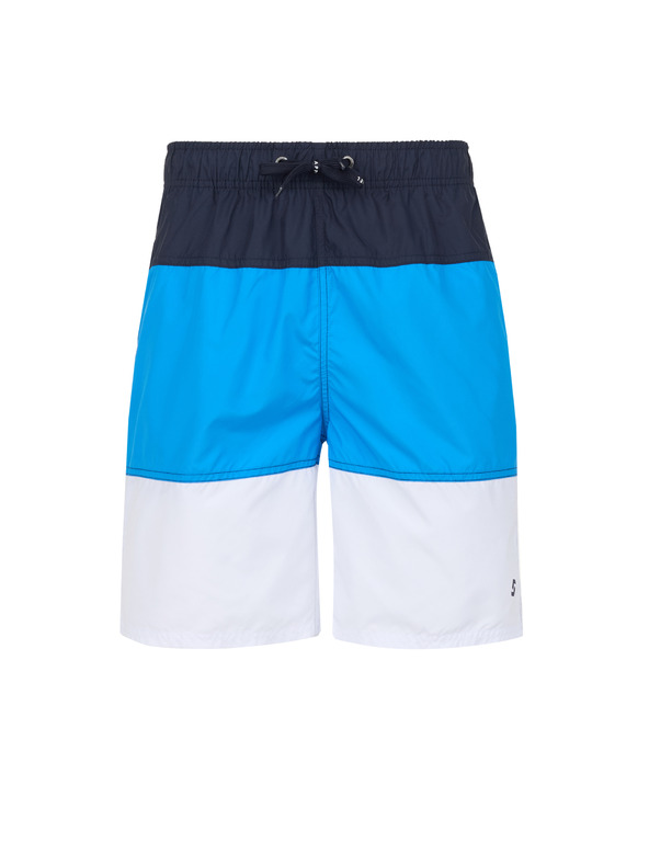 Sam 73 Бяло и синьо мъжки бански на райета SAM 73 Dion