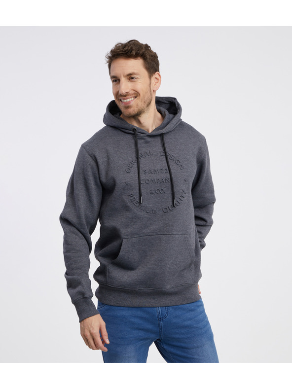 Sam 73 Сива мъжка качулка SAM 73 Albus