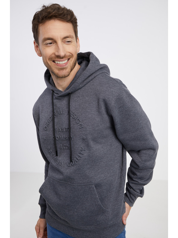 Sam 73 Сива мъжка качулка SAM 73 Albus